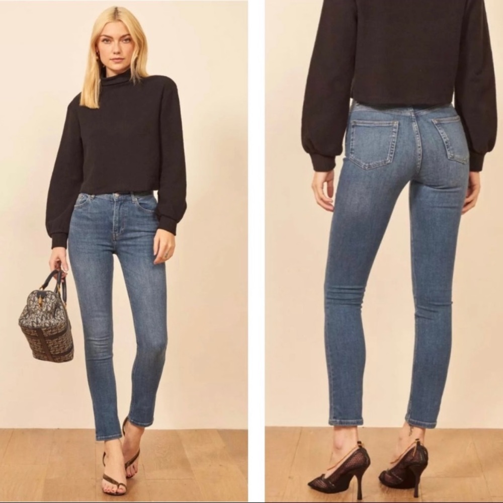🌟NEW Reformation Harper high rise jeans destin size 24